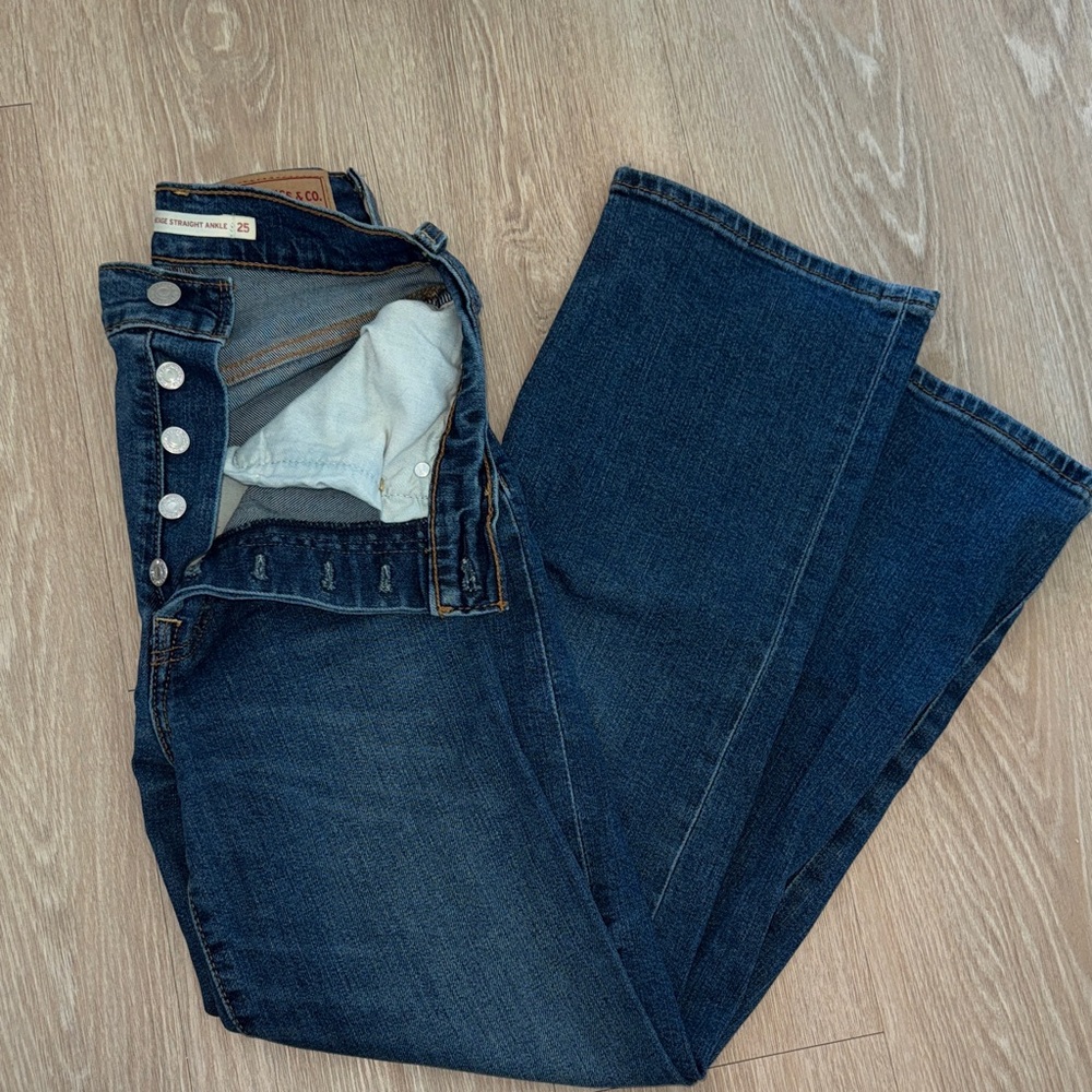 Levi's Dark Blue Straight Leg Jeans
